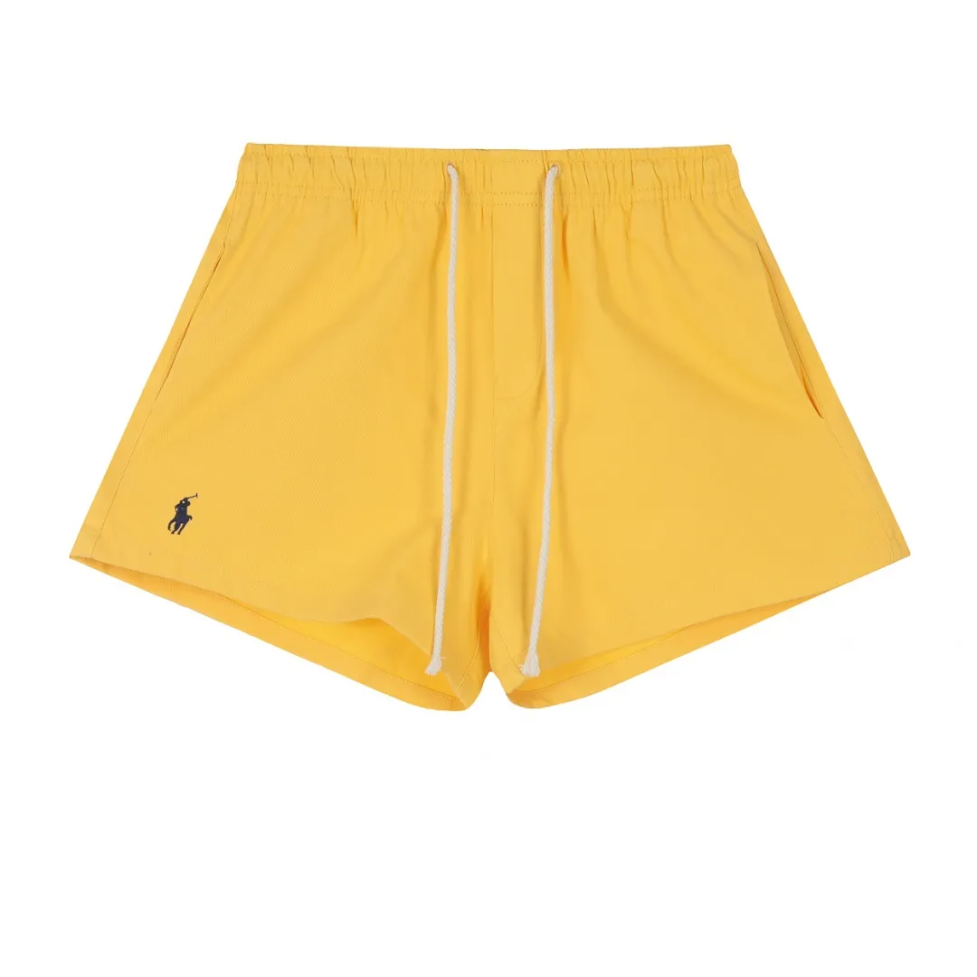 🅿️156 "Top Quality" Style No.: D001# [Ralph Lauren Paul small label war horse basic women's shorts] ✅Slim and sexy slim-fitting style for hot girls to show off the figure. Ten colorful colors. ✅Summer fresh, classic and versatile drawstring basic classic shorts. ✅Lazy style must-have item. The upper body has a fresh feeling. ✅Pure cotton twill wash, fermentation wash treatment, retro and texture. ✅Specially for platform live broadcast. Wholesale entities. Summer running style ✅Simple and easy to match, light American style, super great ✅Summer standard, small and sexy is YYDS, a must for petite girls. Color: light blue white dark green orange light green colored blue yellow pink khaki black Size: S-L #Elastic waistline can be stretched